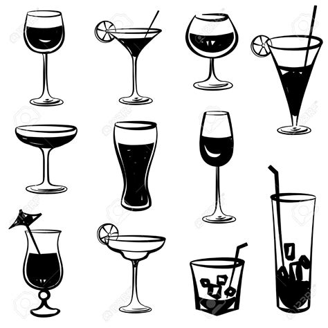 drink glass clipart|glass clip art black and white.